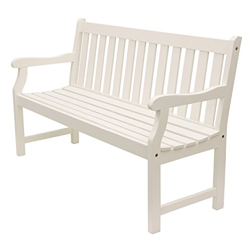 Decor Therapy Décor Therapy, White FR8587 Outdoor Bench