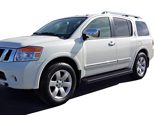 Estribos compatibles Nissan Armada 2004-2016 negro 5 pulg miniatura 6