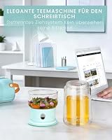 ZENS One-Touch Magic Teapot, Klein Teekanne Losen Teezubereiter, Blau – Ansicht 6