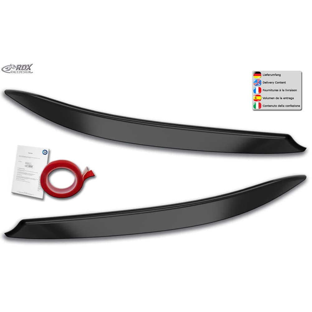 RDX Racedesign Palpebre fari compatibile con Mercedes Classe A (W176) 2012-2019 (ABS)