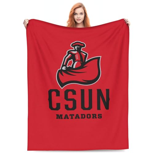 Cal State Northridge Matadors CSUN Ultra-Soft Micro Fleece Blanket Soft Comfortable Flannel Blanket-40 X30