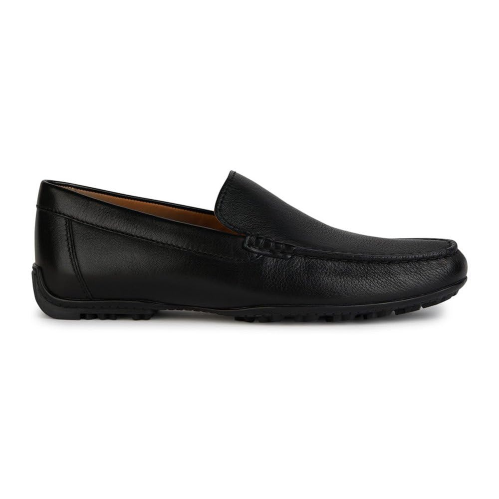 Geox Men's U Kosmopolis + Grip Moccasin, Black, 10 UK