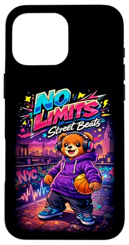 No Limits Street Beats New York Teddy Bear Street Basketball �X�}�z�P�[�X iPhone 16 Pro Max �p