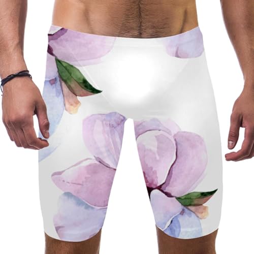 Pantalones cortos de natación con estampado floral para hombre