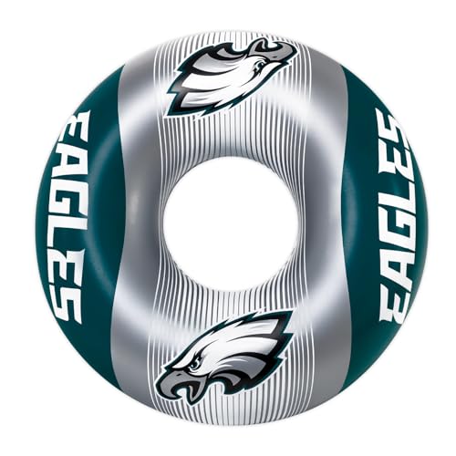 BigMouth 36” Inflatable Pool Floats Officially Licensed NFL Fan Gear Merchandise Inner Tube for Adults and Teens - Philadelphia Eagles