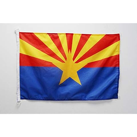 AZ FLAG Bandera Nautica de Arizona 45x30cm con Anillos Cover