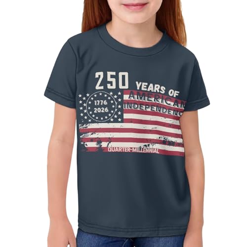 Image of Kids Graphic T-Shirt Boys Girls Novelty Tees Top Short Sleeve Shirts Summer Blouses 3-16