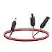 Leehitech 0.55M Solar Panel Extension Cable, 16AWG MC4 Solar Connector to DC 5.5mm x 2.1mm Male Adapter Cable, IP67 Waterproof and Dustproof for Power Station, Ecoflow Solar Generator, Solar System