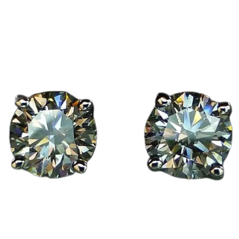 Boucle d'oreille en diamant en argent pour illuminer votre style au quotidien