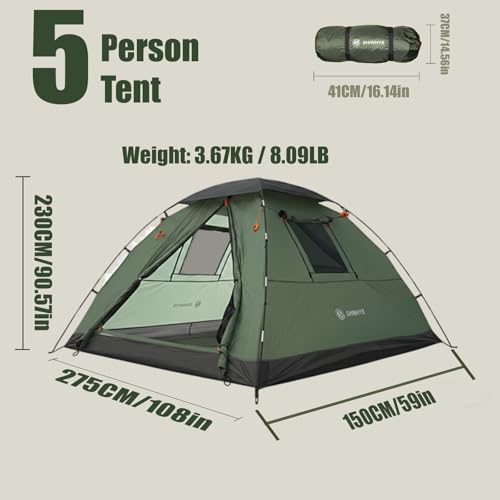 ShinHye 5 Person Backpacking Tent