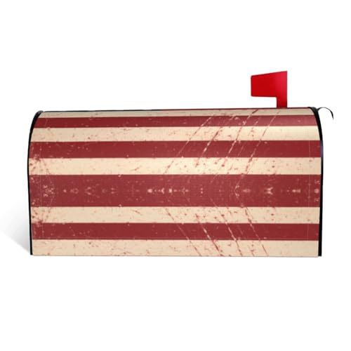 YzgWjBhd Copertura per cassetta postale con stampa bandiera americana, protezione UV impermeabile, involucro per cassetta delle lettere, divertente, 64,8 x 53,3 cm