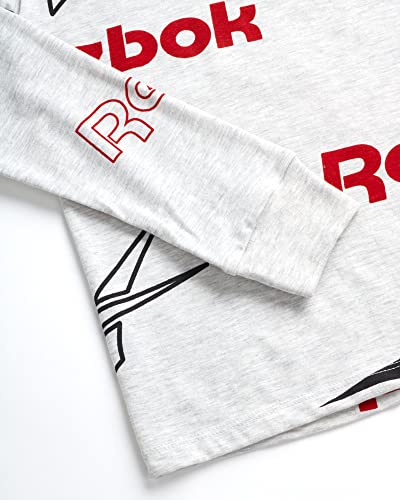 Reebok Boys' Active Jogger Set - 3 Piece Long Sleeve Shirt And Sweatpants - Performance Fleece Tracksuit For Boys (8-12), Size 8, Black Grindel #TOP3