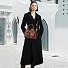 DORRISO Mode Sac à Bandoulière Femmes Vintage Sac à Main Élégant Petit Sac Fourre Tout PU Cuir Poches Multiples Sac D'épaule pour Voyage Travail Achats Quotidien Date Femme Sac à Poignée Brun #1