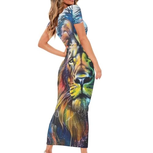 Image of Womens Short Sleeve Jamaican Flag Midi Bodycon Dress