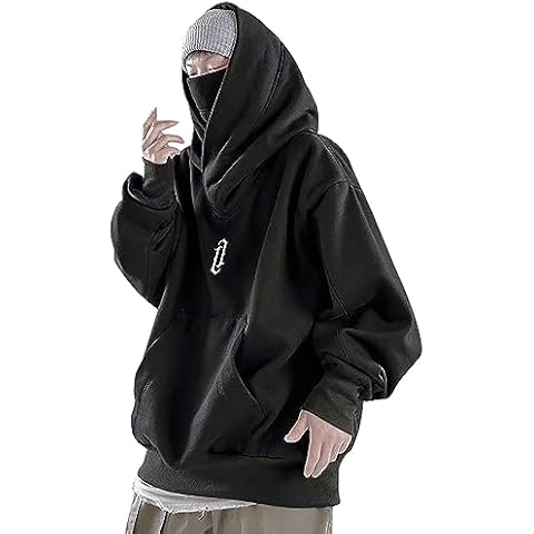 Pull à capuche Hip Hop Noir Cover