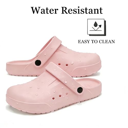Image of Nihaoya Clogs for Men and Womens Garden Shoes Slip-on Outdoor Beach Slippers Comfort Slip Resistant Sandals Lightweight Breathable
