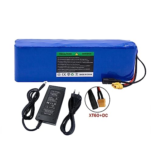 HefddEHY Bateria de bicicleta elétrica 36V 10Ah/12Ah,Bateria de íon de lítio 10S2P,construído - em B