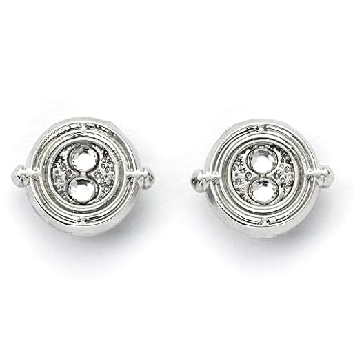 Harry Potter Silver Plated Time Turner Stud Earrings | Ya disponible en tu tienda friki favorita! En mundofriki.es! Harry Potter Silver Plated Time Turner Stud Earrings | Ya disponible en tu tienda friki favorita! En mundofriki.es!