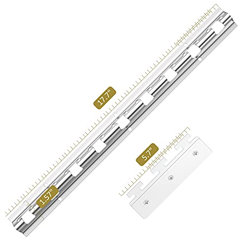 WowDIY Strip Curtain Hardware - Universal Mount Hanger - Mounting Brackets for Plastic Vinyl Strip Curtain - 35.7 Inch (Two 17.7 Inch Sections)