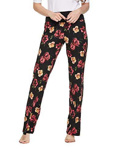 CYZ Womens Casual Stretch Cotton Pajama Pants Simple Lounge Pants