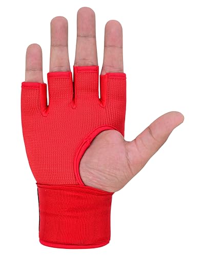 Image of Gel Boxing Hand Wraps Inner Gloves for Men & Women, Quick Slip-On Padded Knuckle Protection with Wrist Support for MMA, Muay Thai & Kickboxing, Heavy Bag & Martial Arts