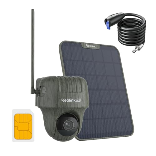 Cámara de vigilancia exterior 4K 4G con batería y panel solar Reolink 2