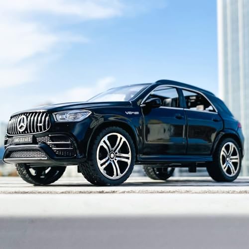 Image of 1 /32 Scale Benz AMG GLE 63S SUV Toy Car, Alloy Diecast Collectible Pull Back Car Model with Light and Sound Toy Vehicles for Adults Boys Girls Gift Toy (Black)