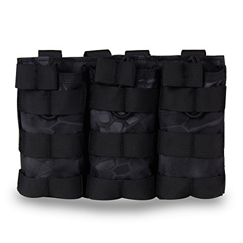 M4 m16 ar-15 type magazine pouch triple mag holder open-top military airsoft mag pouch tactical backpack vest molle accessories