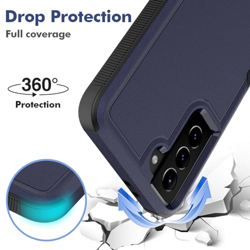 Image of MDCN for Galaxy S21 Plus Case: Dual Layer Protective Heavy Duty Cell Phone Cover Shockproof Rugged with Screen Protector - Military Protection Bumper Tough for Galaxy S21+ Plus 5G, Blue