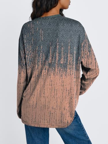 Image of Trendy Queen Womens Oversized Long Sleeve Shirts Fall Tops 2026 Basic Tees