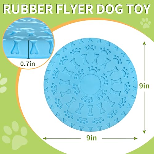 9 inch Dog Flying Disc Dog Toy for Aggressive Chewers Big Dogs, Flying Disc for Medium and Large Dogs,Dog Toy Indestructible,Flying Disc Dog Toy Indestructible,9inch Blue 9 inch Dog Flying Disc Dog Toy for Aggressive Chewers Big Dogs, Flying Disc for Medium and Large Dogs,Dog Toy Indestructible,Flying Disc Dog Toy Indestructible,9inch Blue