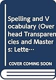  Spelling and Vocabulary (Overhead Transparencies and Masters: Letter and Word Cards Level 6 (Houghton Mifflin Spelling and Vocabulary, Level 6)