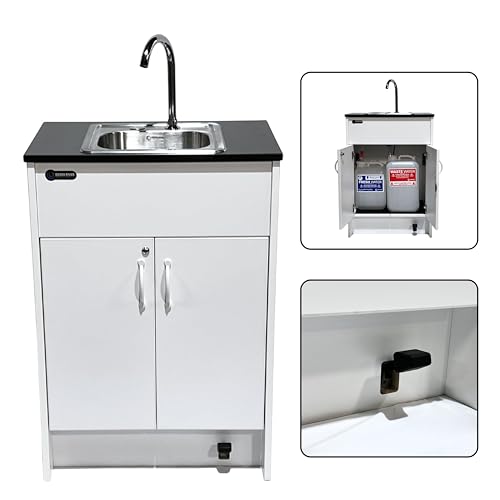 Ozark River Foot Pump Portable Sink, Off Grid No Plumbing Hand Wash Station