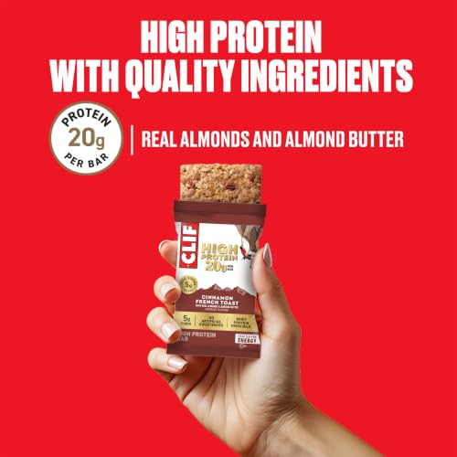 CLIF HIGH PROTEIN Cinnamon French Toast Protein Snack Bars, 4 ct - image 6