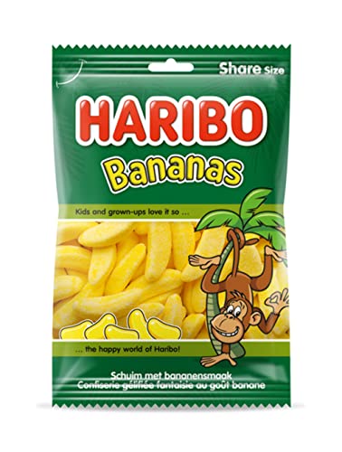 Caramelos Haribo | Bolsa De Plátano | Haribo Caramelos | Caramelos Alemanes | 8 Pack | 1920 Gramo Total