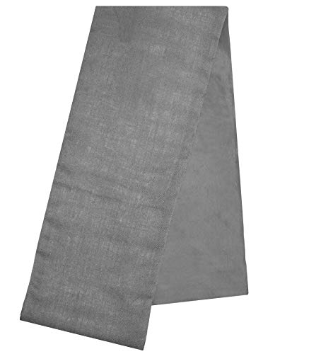 Cotton Craft Jute Table Runner - Halloween Autumn Fall Thanksgiving Holiday Christmas Crafts Festive Party Rustic Farmhouse Dining Kitchen Tabletop Burlap Tablerunners -13 X 108 Inches - Charcoal Grey #TOP1