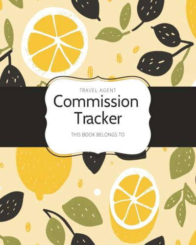 Commission Tracker for Travel Agents | Travel Advisors | 8x10, 10...