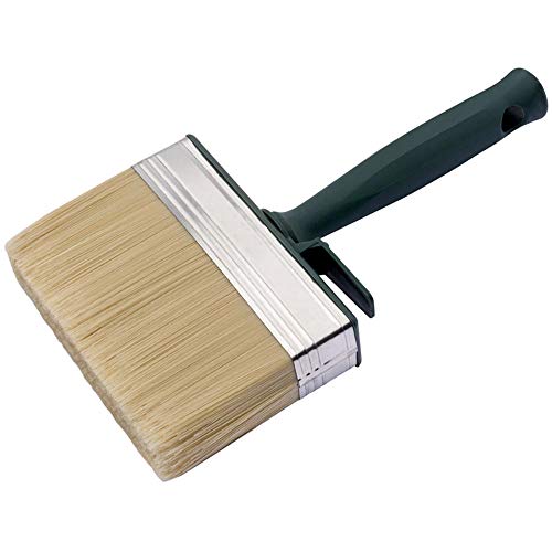 Shed and Fence Paint Brush - Interior and Exterior Use, 120mm Large Brush Head, Heavy Duty Bristles, Durable Masonry, Decking, Timber, Outdoor Decorating Paint Brush - Image 3