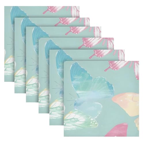 Servilletas de tela multicolor 20x20 pulgadas pack 6 miniatura 2