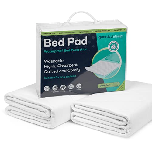 Washable bed mats by guardedsleep | Premium quality waterproof bed pads | Incontinent bed wetting sheets for adults or children | Reusable mattress protector for incontinence - 6
