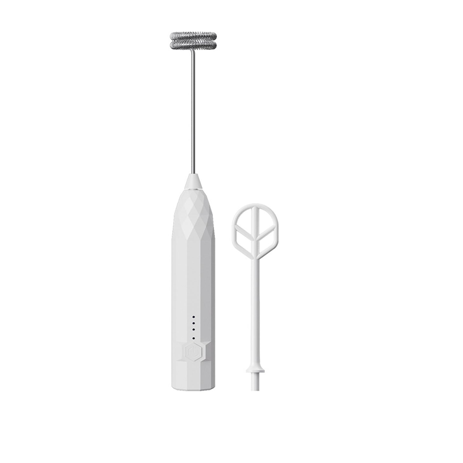 Quick Spume Maker Electric Hand Whip Rechargeable Battery Run for Coffee Milk Mixing Detachable Rustless Rod Low Maintenance Small Device for Baking
