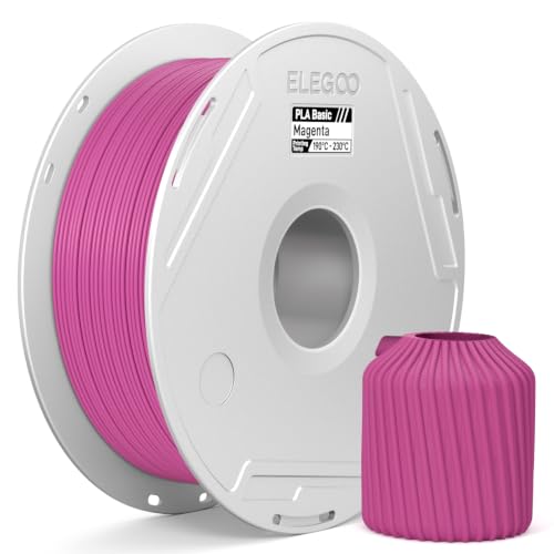 ELEGOO PLA Basic 3D Printer Filament with Reusable Spool Megenta 1KG 1.75mm