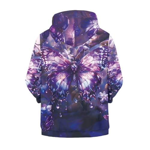 Hooded Sweatshirts for Girls Boys Full Zipper Hoodies with Pockets2