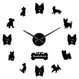 Type d'horloge murale: Grande horloge murale bricolage