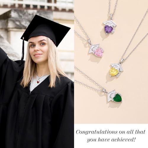 Graduation Gifts for Her 2025 Birthstone Necklace for Women Birthday Gifts for Teen Girls 5th 8th Grade High School College Graduation Gift for Her 2025 Graduation Necklace Girlfriend Daughter Jewelry3