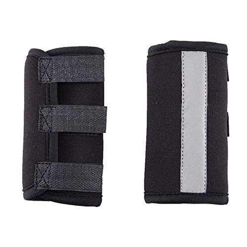 Image of 1 Pair Reflective Tape Elbow Protectors, Dog Front Leg Braces Pet Knee Pads Dog Elbow Protector Help with Injuries Sprains and Loss of Stability Caused by Arthritis(M, Black)