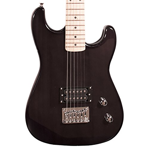 Rise By Sawtooth Right Handed 3/4 Size Beginner Electric Guitar Kit, Black #TOP2