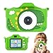 Kids Camera Toys for 3-12 Year Old Girls Boys, Children Digital Video Camcorder Camera with Cartoon Soft Silicone Cover, Best Chritmas Birthday Festival Gift for Kids (Green)