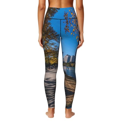 Leggings estampados con bolsillos para mujer y pantalones de entrenamiento elásticos Austin 4