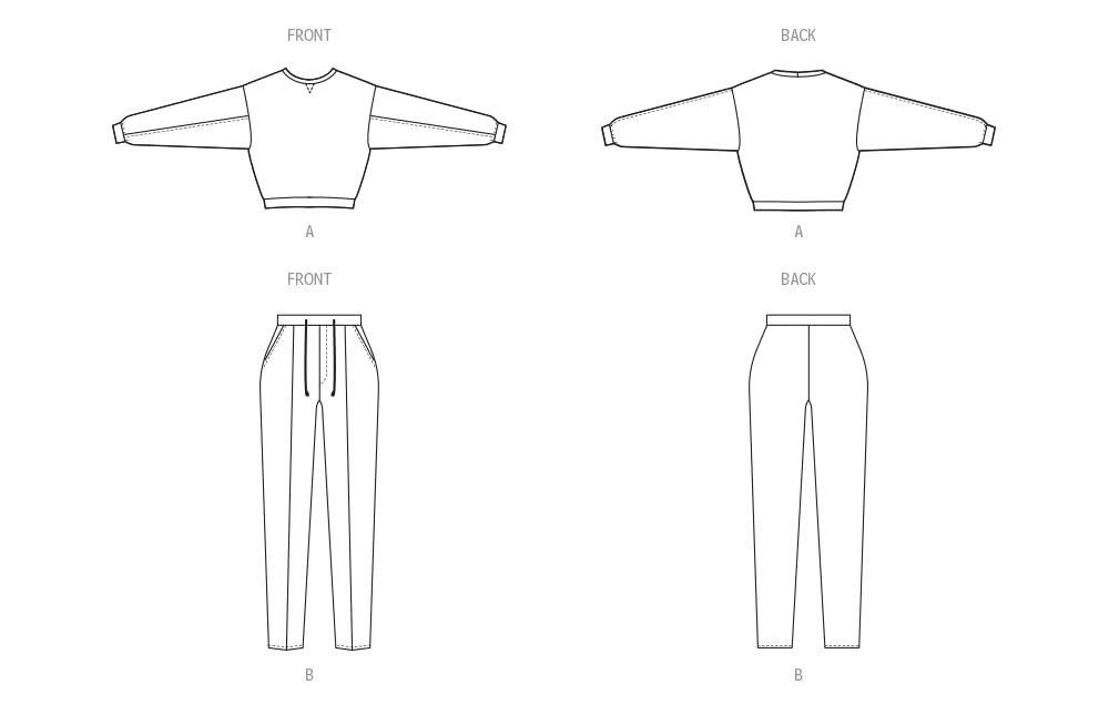 MCCALLS M8447A Misses' Knit Top and Pants by Brandi Joan A (XS-S-M-L-XL), Multicoloured - Image 3
